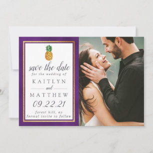 Tropical Pineapple Wedding Save The Date