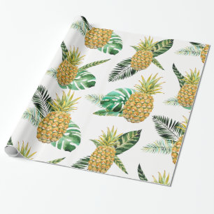Tropical Pineapple Wrapping Paper