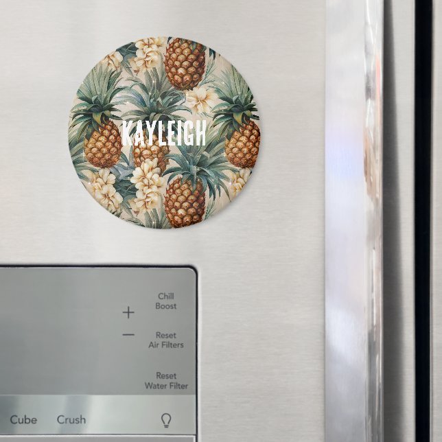 Tropical Pineapples Floral Magnet (In Situ (Fridge))