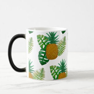 Tropical pineapples magic mug