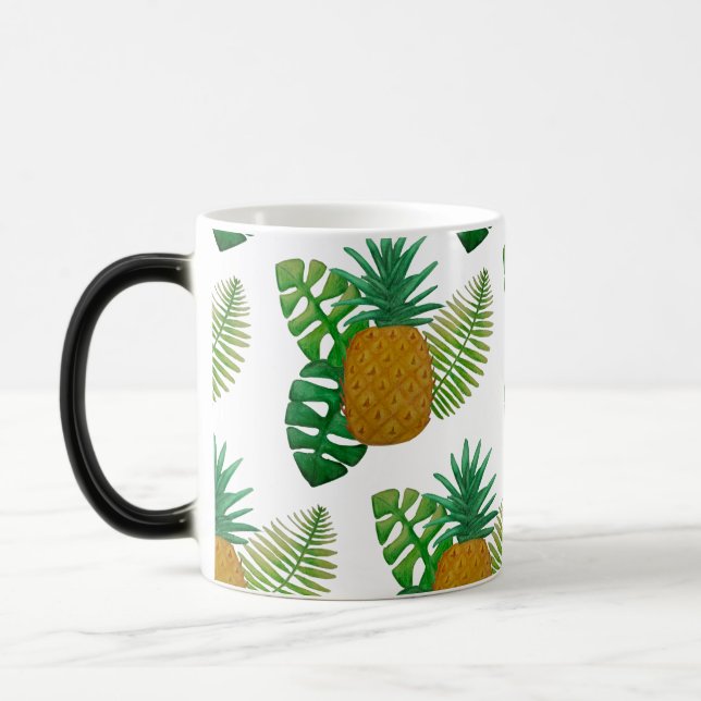 Tropical pineapples magic mug (Left)