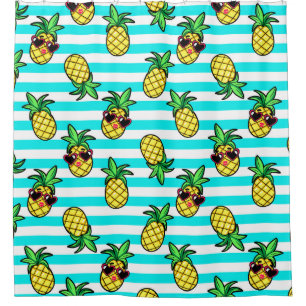Tropical Pineapples: Retro Sunglasses Pattern.