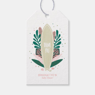  Tropical Pink Baby On Board Gift Tag