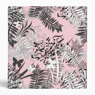 Tropical, pink binder