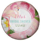Tropical Pink Flamingo Floral Bridal Shower Luau