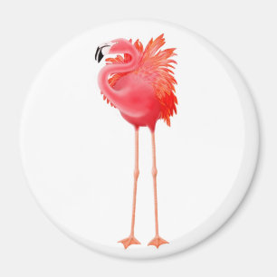 Tropical Pink Flamingo Magnet