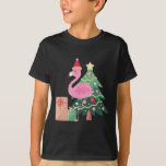 Tropical Pink Flamingo Summer Vacation Christmas I T-Shirt<br><div class="desc">Tropical Pink Flamingo Summer Vacation Christmas In July</div>