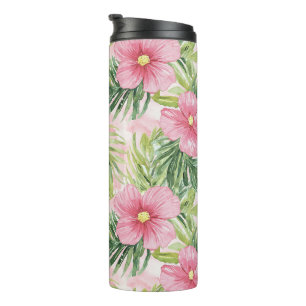 Tropical Pink Flowers   Thermal Tumbler
