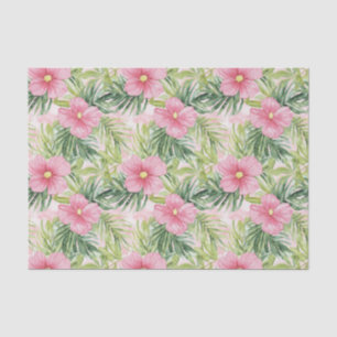 Tropical Pink Flowers  Tissue Paper