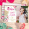 Tropical Pink Gold Pineapple Luau Birthday Photo