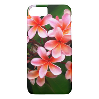 Tropical Pink Green Plumeria Flower Floral Photo Case-Mate iPhone Case