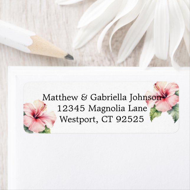 Tropical Pink Hibiscus Floral Wedding  (Insitu)