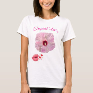 Tropical Pink Hibiscus T-Shirt