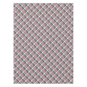 TROPICAL PINK HIBISCUS TABLECLOTH