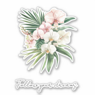 Tropical Pink Orchid Flowers