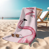 Tropical Pink Personalized Monogram Flamingo