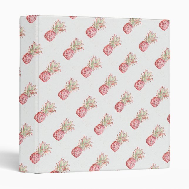Tropical | Pink Pineapple Binder (Front/Spine)