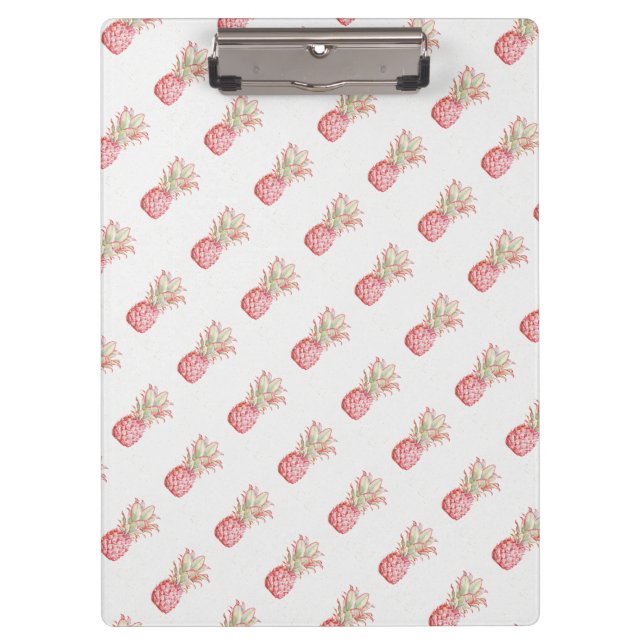 Tropical | Pink Pineapple Clipboard (Front)