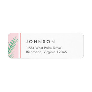 Tropical Pink Return Address Labels