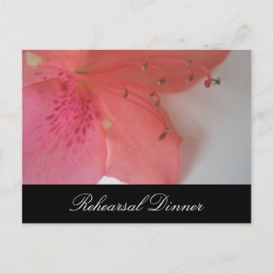 Tropical Pink wedding Postcard