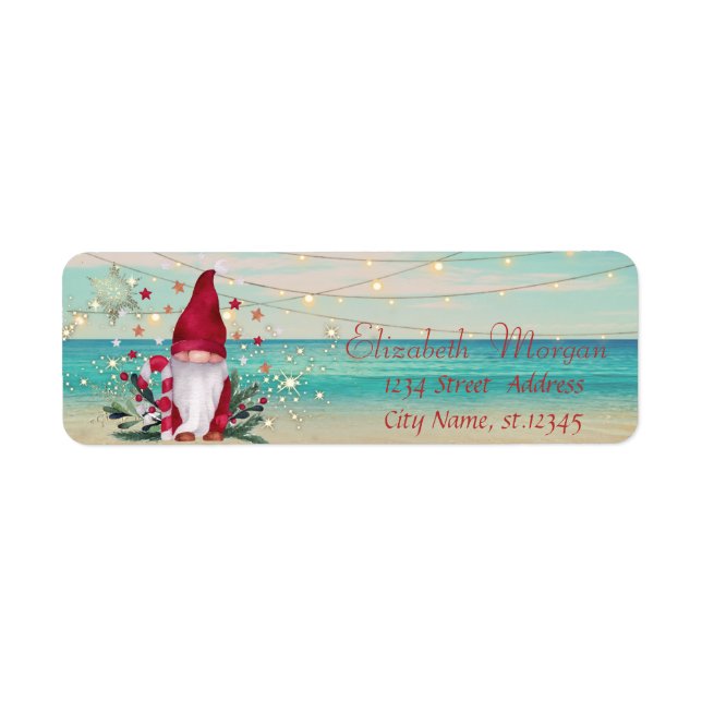 Tropical, Plage, Gnome, Snowflakes (Devant)