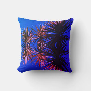 Tropical Plant Kaleidoscope Effect Cushion
