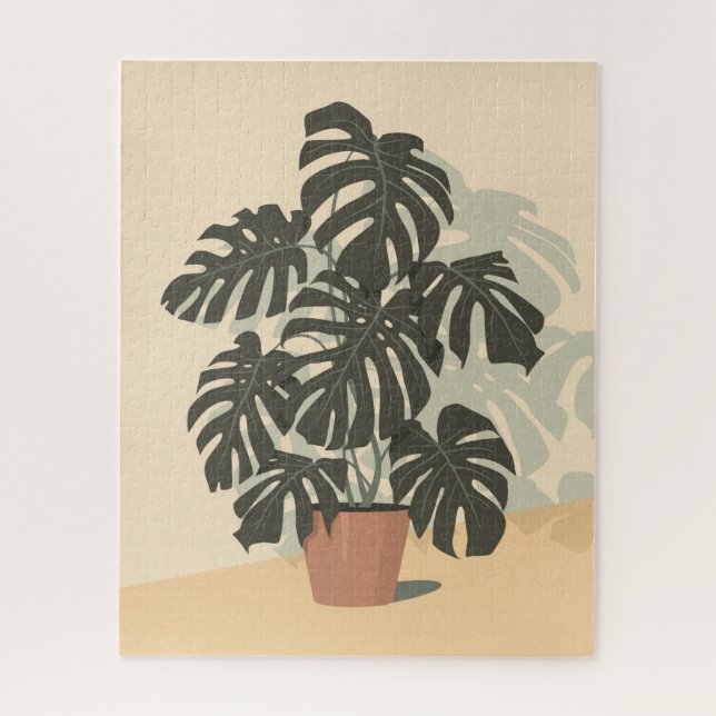 Tropical Plant. Monstera Jigsaw Puzzle (Vertical)