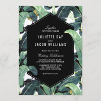Tropical Plantation Destination Wedding Invitation