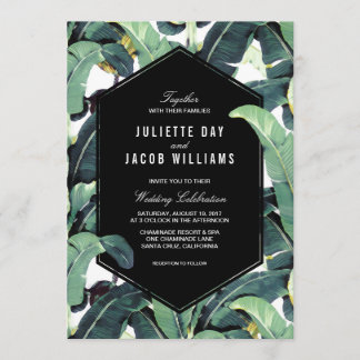 Tropical Plantation Destination Wedding Invitation