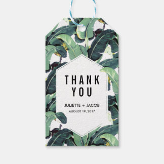 Tropical Plantation Wedding Favour Tags