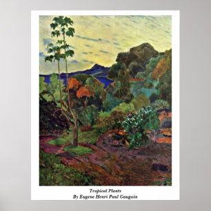 Tropical Plants By Eugene Henri Paul Gauguin Poster