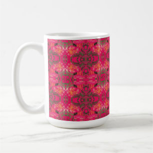 Tropical Plants on Pink Coffee Mug
