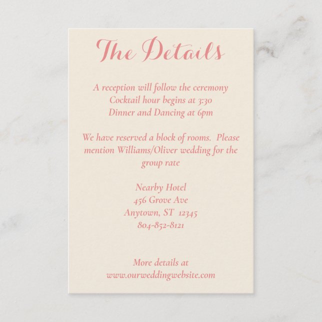 Tropical Plumeria & Flamingo Lily Details Card (Front)