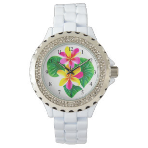 Tropical Plumeria Flowers Watch