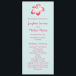 Tropical Plumeria Wedding Programs<br><div class="desc">These wedding programs feature a watercolor pink plumeria flower. The front of the card has the ceremony and the back of the card lists the bridal party. These watercolor flower wedding programs are part of the Tropical Plumeria Wedding Collection which includes a full range of matching wedding stationery such as...</div>