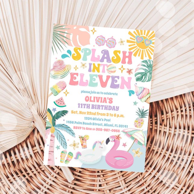 Tropical Pool Birthday Invitation (Creator Uploaded)