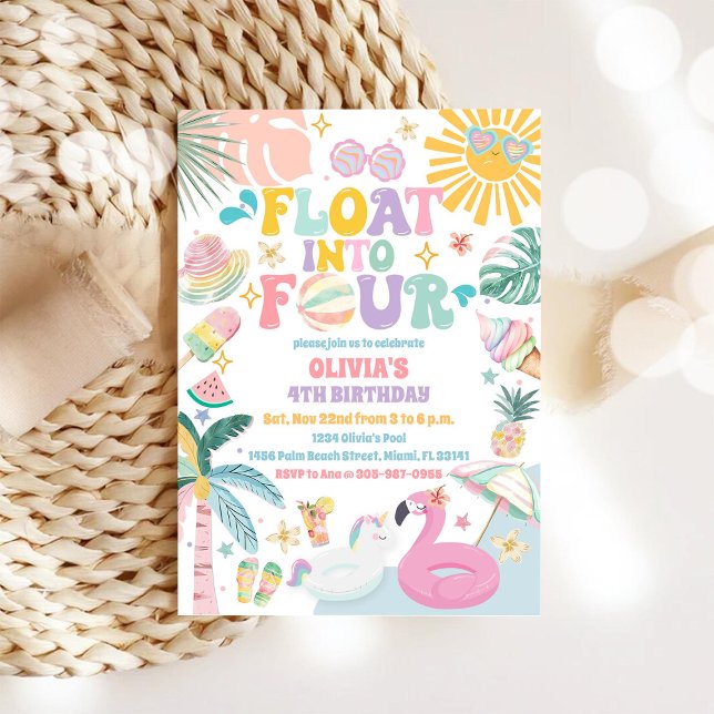 Tropical Pool Birthday Invitation (Creator Uploaded)