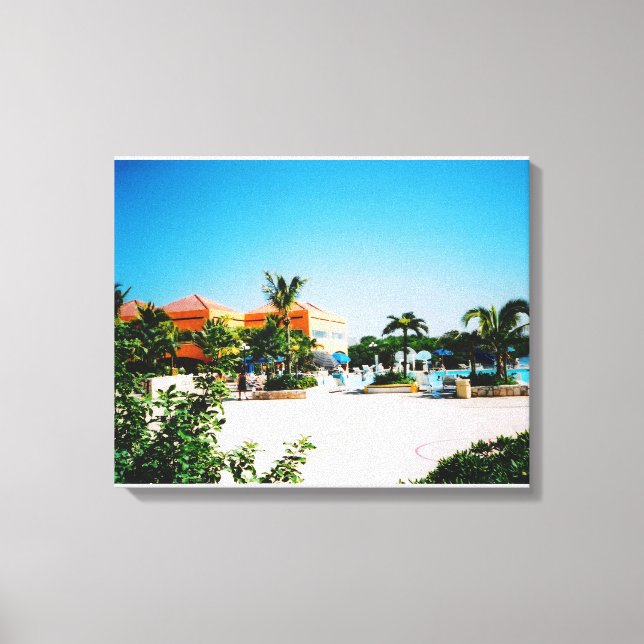 Tropical Pool Canvas Print (Front)