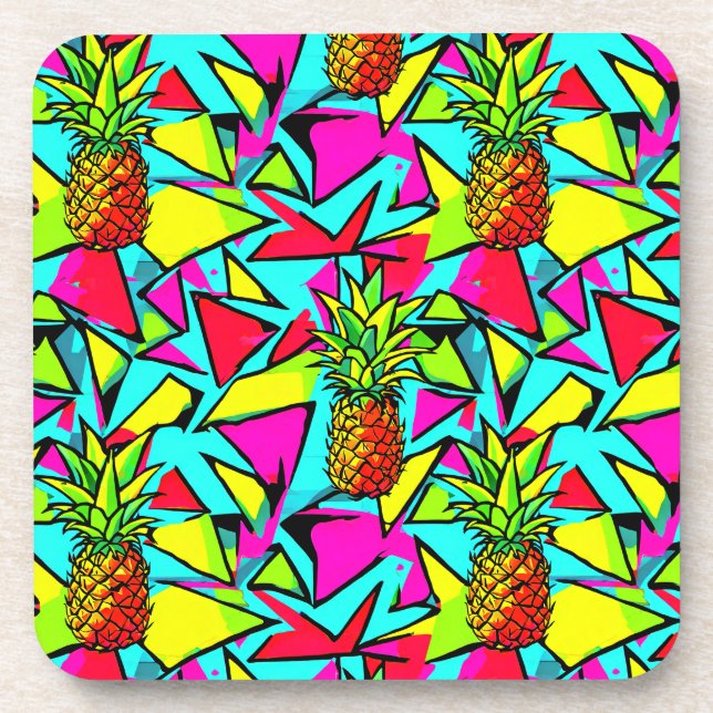 Tropical Pop Pineapple Coaster (Front)