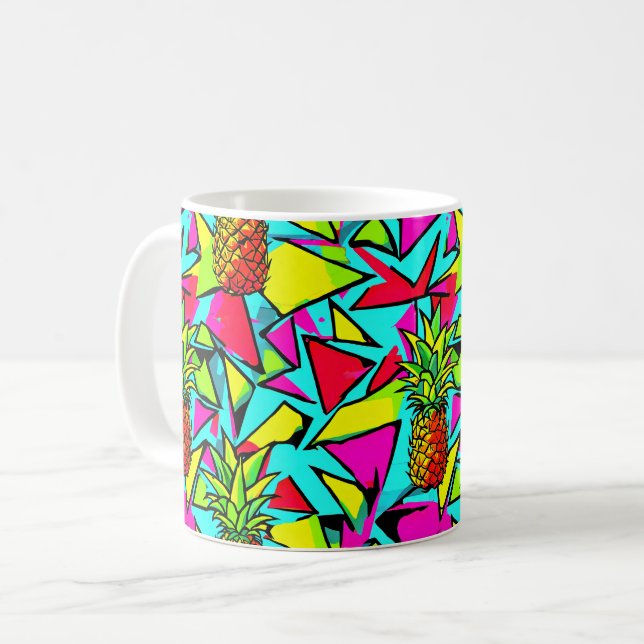 Tropical Pop Pineapple Coffee Mug (Front Left)