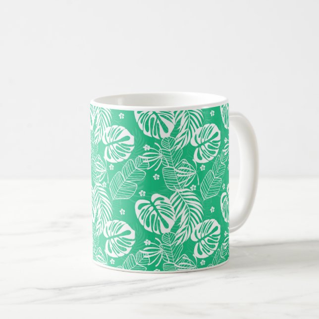 Tropical Print Coffee Mug  (Front Right)