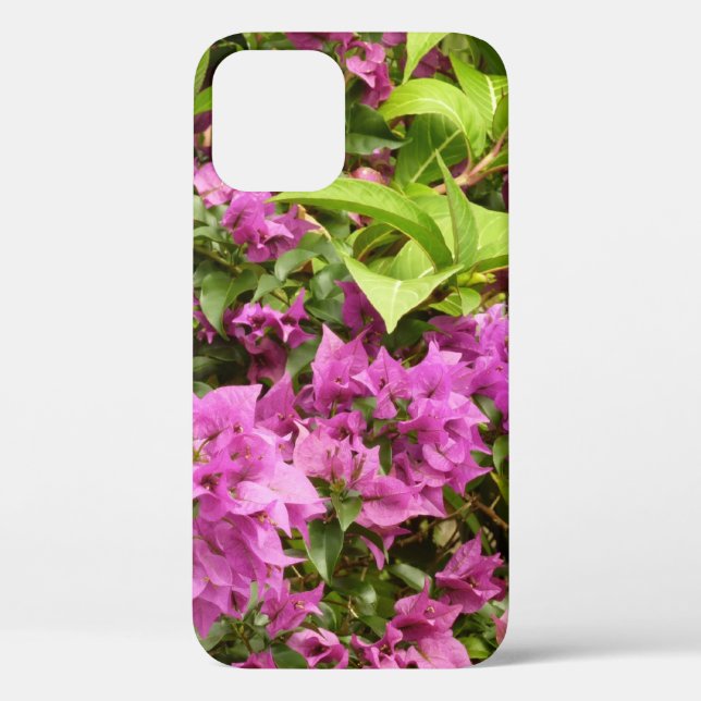Tropical Purple Bougainvillea Floral Case-Mate iPhone Case (Back)