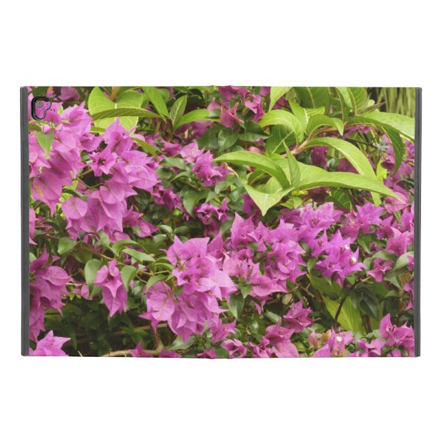 Tropical Purple Bougainvillea Floral iPad Pro 9.7" Case (Outside)