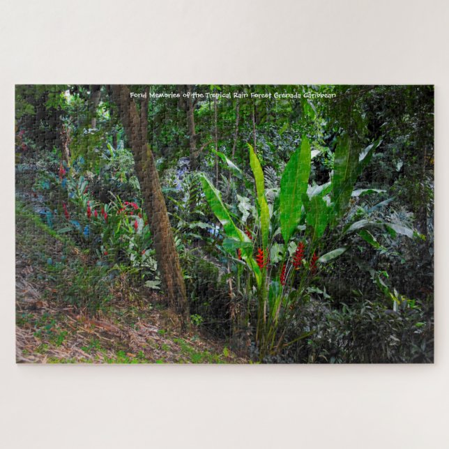 Tropical Rain Forest Grenada Caribbean. Jigsaw Puz Puzzle (Horizontal)