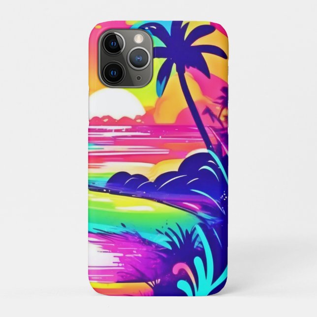 Tropical Rainbow Beach Dream Case-Mate iPhone Case (Back)