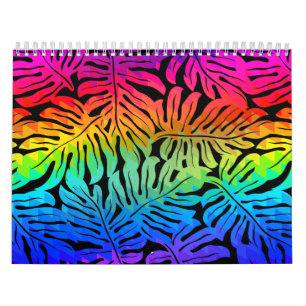Tropical rainbow calendar