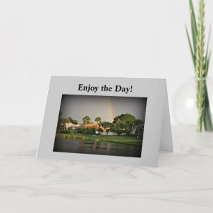 Tropical Rainbow Florida Lake Card