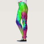 Tropical Rainbow Green Magenta Starburst Tie Dye Leggings<br><div class="desc">These leggings feature a bright rainbow psychedelic tie dye design reminiscent of the 1960s hippie counter culture. Perfect for yoga,  running,  working out at the gym,  or just when you want to wear some cute sexy tights. The colours include neon green,  magenta,  and blue.</div>