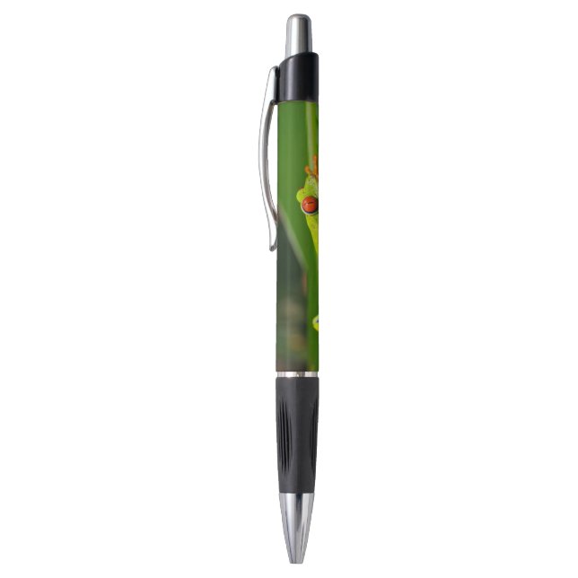 Tropical rainforest green red-eyed tree Frog Pen (Top (Vertical))