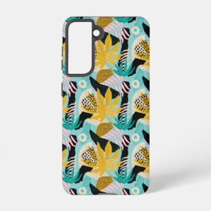 Tropical Rainforest Leaves Pattern Samsung Galaxy Case